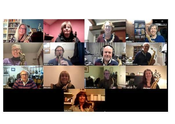 Members of Market Harborough’s Phoenix Saxophone Orchestra have enjoyed a masterly online workshop session from their brilliantly-gifted Patron Gerard McChrystal.