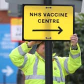 More than half of people in Harborough have received their first dose of a Covid-19 vaccine, figures reveal.