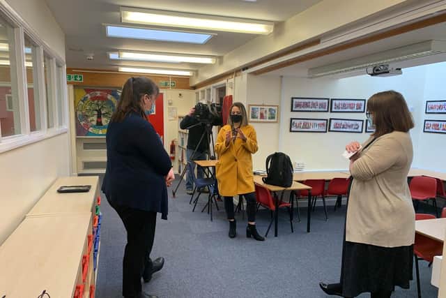 Excitement rose to fever pitch as BBC East Midlands Today went to St Andrew’s Primary School at North Kilworth to talk to pupils, teachers and parents – and feature them on TV.