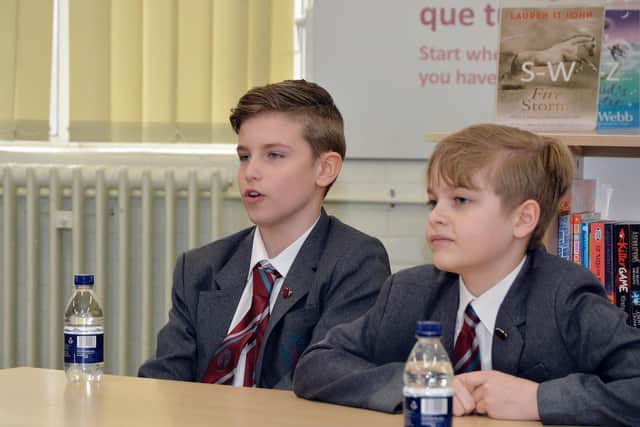 Joe and Josh, both year 8 students.
PICTURE: ANDREW CARPENTER