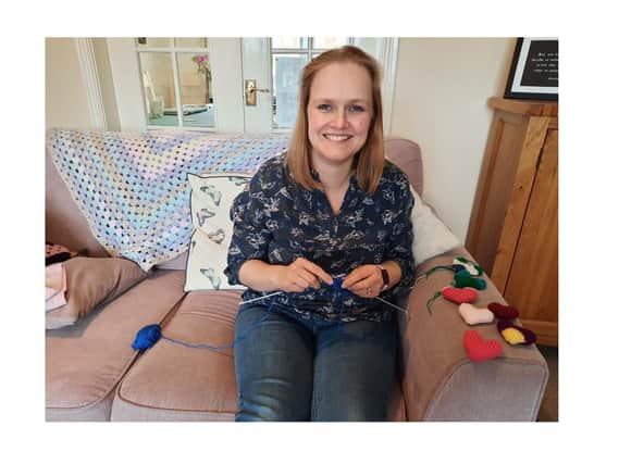 In between looking after patients at hospitals in the East Midlands, Emily Murphy has started knitting hearts for friends and loved ones which will act as a ‘hug’ in our new socially-distanced world.