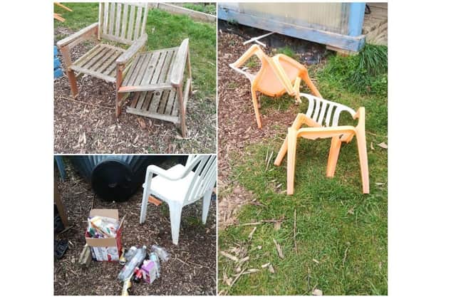 Vandals have left a shocking trail of destruction at a much-loved Market Harborough allotment used by vulnerable people with learning disabilities.