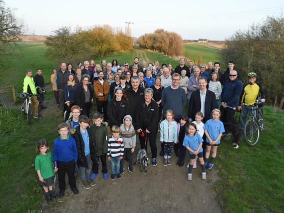Campaigners - including MP Neil OBrien and local councillor Paul Bremner - fought hard for the new route.