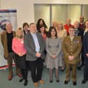 Council chiefs have urged employers to work more closely with the armed forces at an event in Market Harborough.