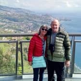 Peter Pollak, 74, and his wife Fran, 70, on holiday in Portugal.