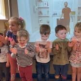 Youngsters at Little Angels Day Nursery enjoy Joe Wicks's daily workout.