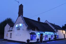 The Cherry Tree pub in Little Bowden have lit their pub blue in support of the NHS.
PICTURE: ANDREW CARPENTER