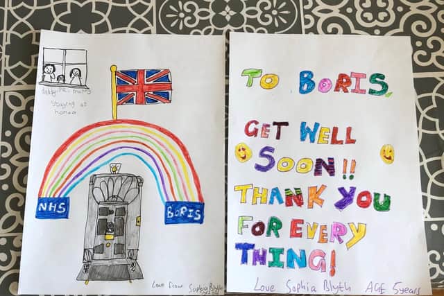 Sophia Blyth's colourful masterpieces to the Prime Minister.