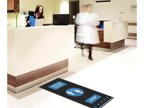 Coba Europe is producing thousands of new social distancing floor mats after reacting lightning fast to help combat the virus.