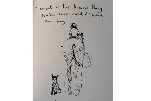 A boy, a mole, a fox and a horse: Cartoon by Charlie Mackesy.
