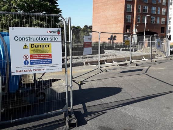 A new 180,000 cycle hub is being built at Market Harborough railway station.