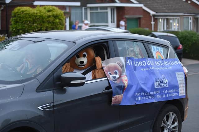 Harborough Anti-Bullying joined the convoy which has nearly raised 1,000.
PICTURE: ANDREW CARPENTER