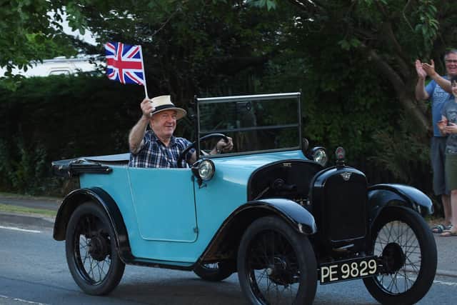 Phil Baildon joins the convoy in his model T Ford.
PICTURE: ANDREW CARPENTER