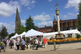 The Arts and Crafts Fair in Harborough's town centre.