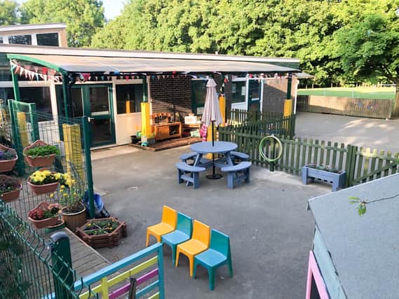 The new look outdoor space at Foxton Primary School.