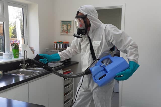 Clearway Pest Control Services is de-contaminating and disinfecting local care homes, schools, offices and peoples homes as it stamps out the virulent virus.