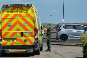 Ambulance on Dallison Close.
PICTURE: ANDREW CARPENTER
