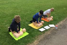 Pupils were taught how to deal with everything covering burns, bleeding, CPR and choking in the first aid workshop
