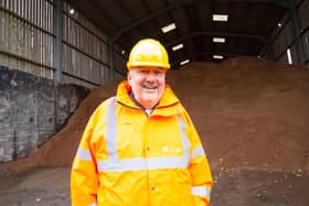 Cllr Ozzy O’Shea in one of the council’s grit barns