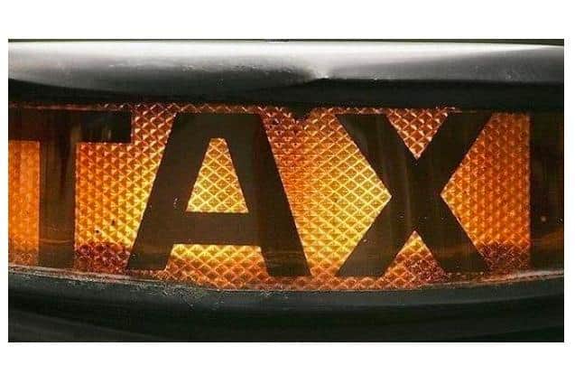 The boss of a taxi firm says cabbies are scared after a group of passengers stole a cab from a driver - before it was later found torched near Market Harborough.