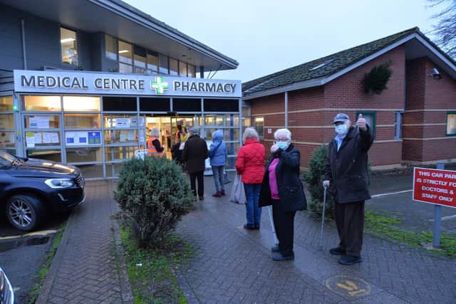 The first people to be vaccinated against the coronavirus in Harborough got their jabs at the busy surgery last December.