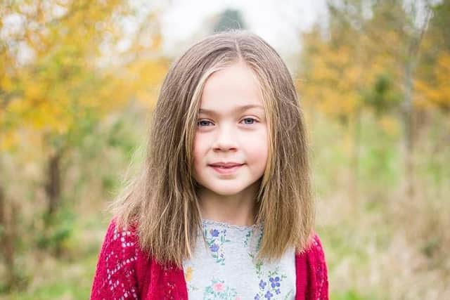 After: Lottie with her new haircut. Photo by Paul Mawson Photography.