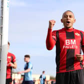 Former Kettering Town forward Rhys Hoenes has signed for Harborough Town. Picture by Peter Short