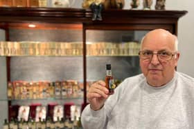 The collection of 4,000 whisky miniatures and memorabilia was amassed by Kettering-based enthusiast Brian Marshall over a 30-year period - and he admitted that he doesn't even like the stuff!