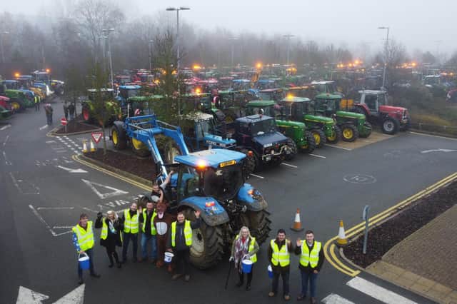 Over 300 tractors and lorries took part in this year's Archers Tractor Run from Magna Park.
PICTURE: ANDREW CARPENTER