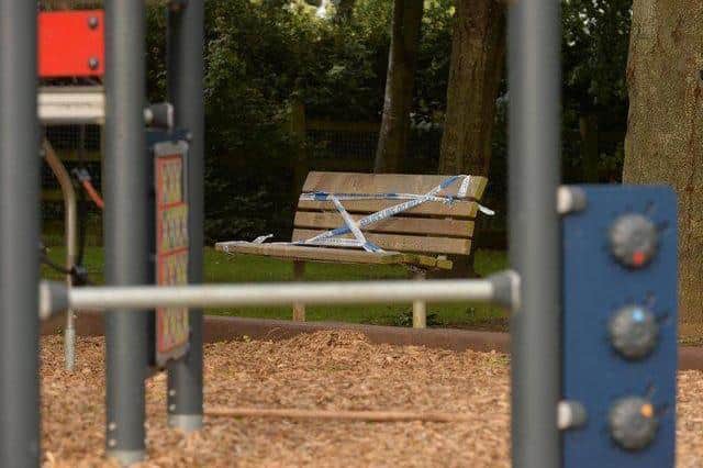 The teenage offender targeted his 18-year-old victim at Edward Road Play Park in Fleckney just before 6pm on August 20, 2020.
