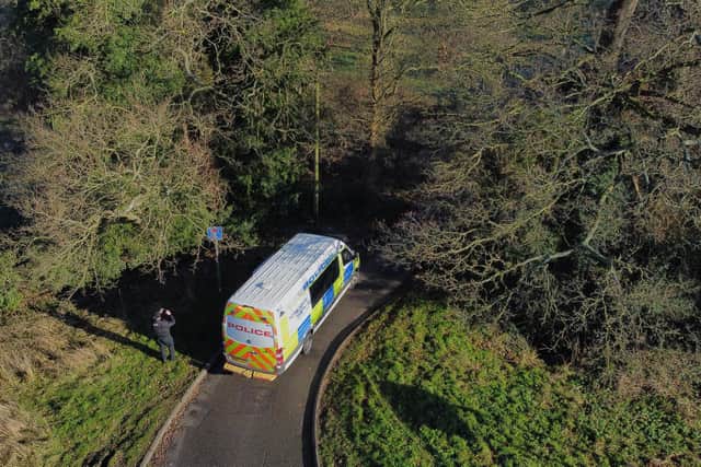 A team of at least 10 officers are now searching fields, undergrowth and hedgerows in Misterton after the attack in the early hours of Sunday (January 16).