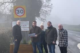 MP Chris Heaton-Harris on the left with East Farndon parish councillors