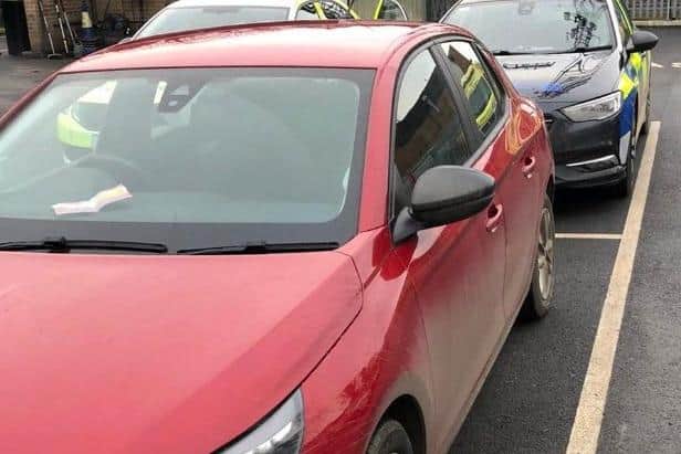 Lutterworth police are launching an investigation after seizing a stolen car in the area.