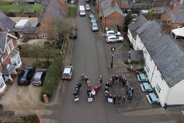 Villagers in nearby Gumley have joined the protest against the new prison.