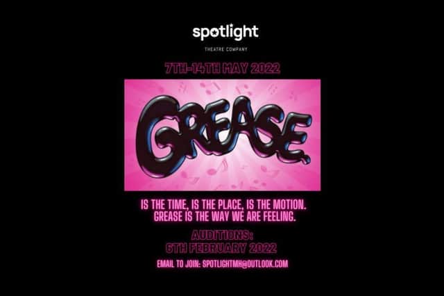 Then Market Harborough’s award-winning Spotlight Theatre Company is keen to recruit new members for their next show Grease.
