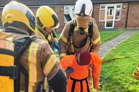 Fire crews from both Leicestershire and Northamptonshire fire services carried out crucial lifesaving drills at Naseby Square on the town’s Southern Estate.