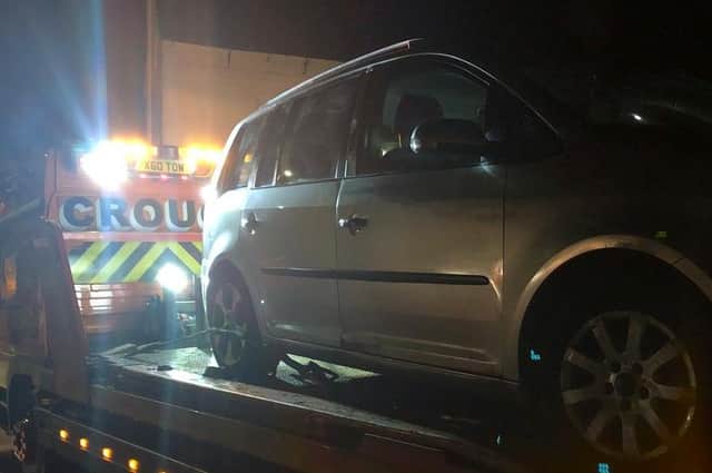 Police seized a suspicious car near Market Harborough last night (Thursday) believed to have been used by criminals.