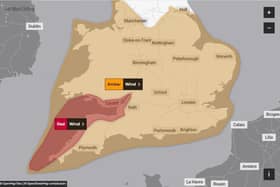 The Harborough district, and much of the Midlands and south of England, has been issued an Amber weather warning by the Met Office.
