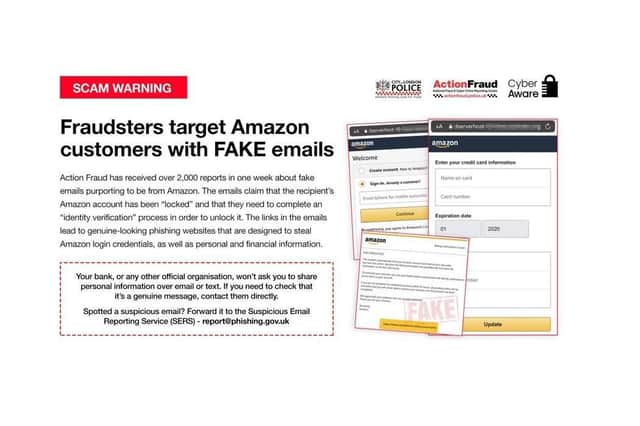 People throughout Harborough are being warned - watch out for these fake Amazon emails.