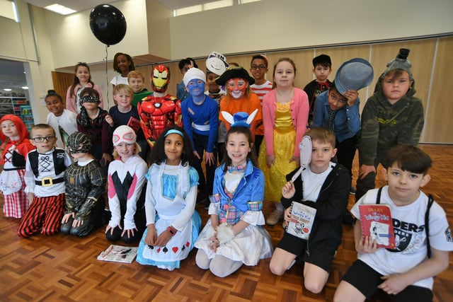 Pupils and staff from Oakdale Primary School dressing up for World Book Day. Pictures: David Lowndes
