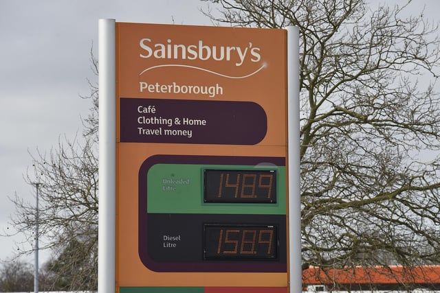 PetrolPrices.com shows Sainsbury's in Oxney Road is charging 157.9p for petrol (price recorded as of 11 March) and 169.9p for diesel (price recorded as of 11 March).