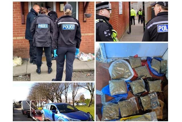 Police have seized firearms and other weapons and arrested 63 suspects as they targeted County Lines drug gangs in Leicestershire.