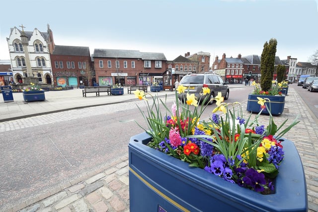 Flowers on the Square in Market Harborough.
PICTURE: ANDREW CARPENTER