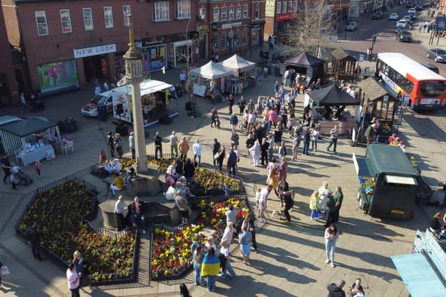 Great support during the Ukraine Fundraiser on the Square.
PICTURE: ANDREW CARPENTER