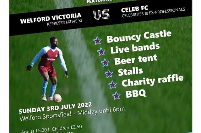 A charity football match supporting three top charities is going ahead near Market Harborough on Sunday (July 3).