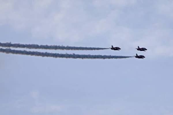The famous Red Arrows will be flying over Market Harborough today (July 1).