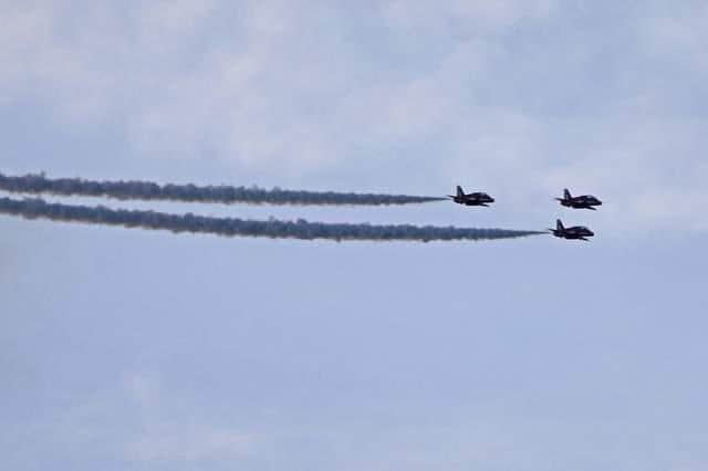 The famous Red Arrows will be flying over Market Harborough today (July 1).