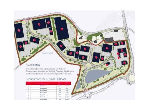 The plans for Wellington Business Park.