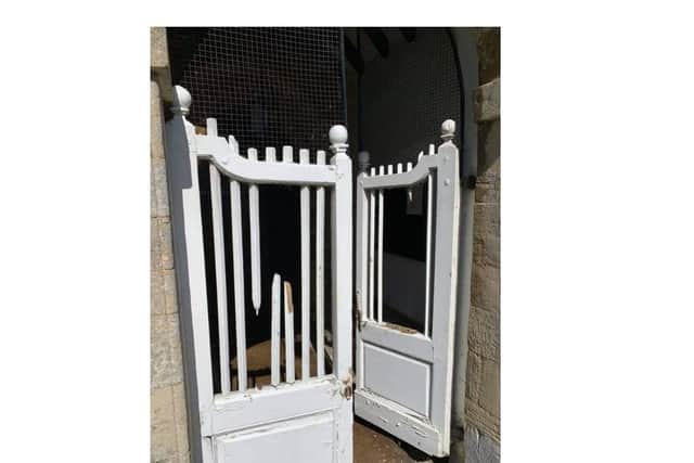 Vandals destroyed some of the slats in the ornate, much-loved white gates at the Church of England place of worship in Medbourne, near Market Harborough.