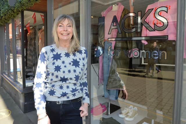 Gill Haynes of Jacks for Women open for business.
PICTURE: ANDREW CARPENTER